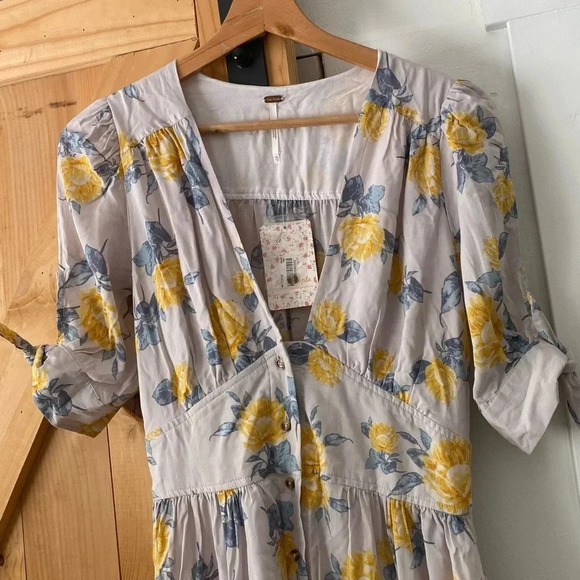 Free People Love Of My Life Floral Midi Dress - Picture 2 of 7